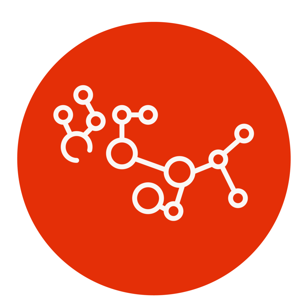 Symbol für thermische Analyse und Charakterisierung polymerer Werkstoffe