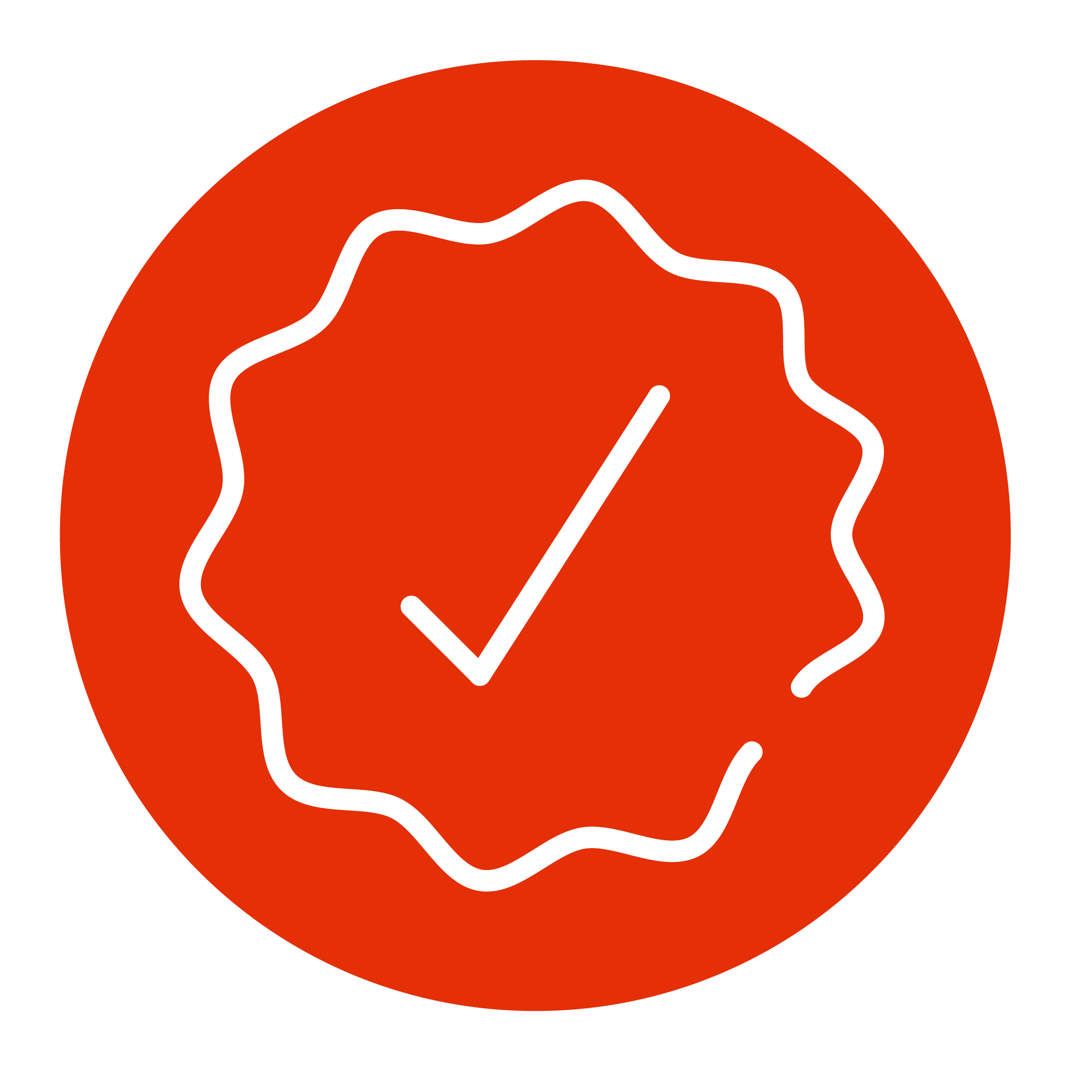 Icon für zertifizierte Qualität und Normkonformität